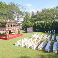 Open lawn at Saarang wedding venue